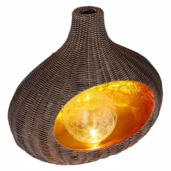 Luminaires Globo Lighting lampe solaire Globo LED Brun, 1 lumière