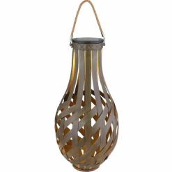 Lampes En Bois-Luminaires Globo Lighting lampe solaire Globo LED Brun, 1 lumière