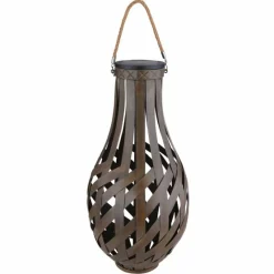 Lampes En Bois-Luminaires Globo Lighting lampe solaire Globo LED Brun, 1 lumière