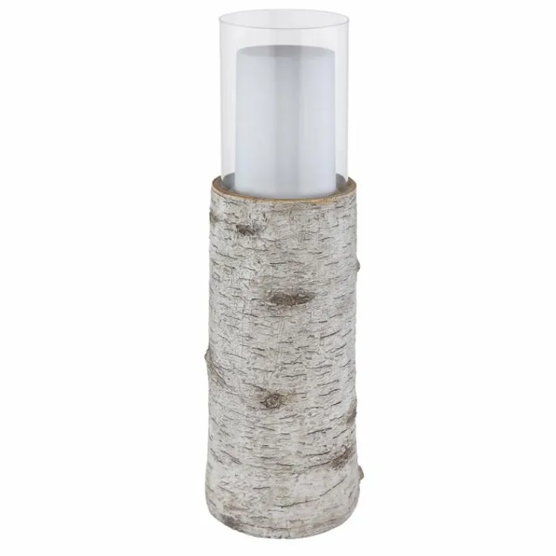 Lampes En Bois-Luminaires Globo Lighting lampe solaire Globo LED Bois clair, 12 lumières