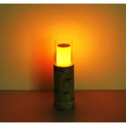 Lampes En Bois-Luminaires Globo Lighting lampe solaire Globo LED Bois clair, 12 lumières