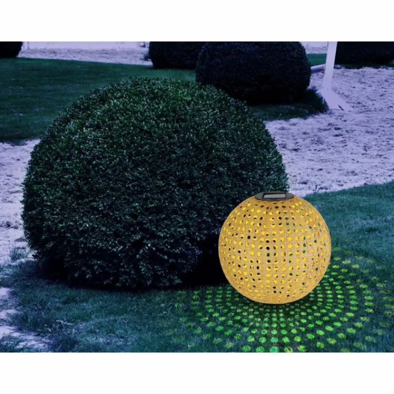 Lampes À Boules-Luminaires Globo Lighting lampe solaire Globo LED Brun, 1 lumière