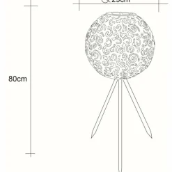 Lampes À Boules-Luminaires Globo Lighting lampe solaire Globo LED Noir, 1 lumière