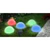 Luminaires Globo Lighting lampe solaire Globo LED Noir, 5 lumières, Changeur de couleurs