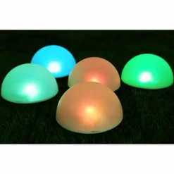 Luminaires Globo Lighting lampe solaire Globo LED Noir, 5 lumières, Changeur de couleurs