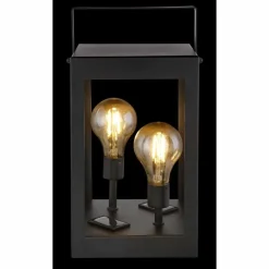 Luminaires Globo Lighting lampe solaire Globo LED Noir, 2 lumières