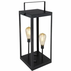 Luminaires Globo Lighting lampe solaire Globo LED Noir, 2 lumières