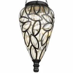 Luminaires Rustiques-Luminaires Globo Lighting lampe solaire Globo LED Noir, 15 lumières