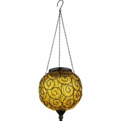 Luminaires Rustiques-Luminaires Globo Lighting lampe solaire Globo LED Noir, 1 lumière