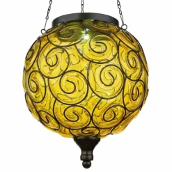 Luminaires Rustiques-Luminaires Globo Lighting lampe solaire Globo LED Noir, 1 lumière