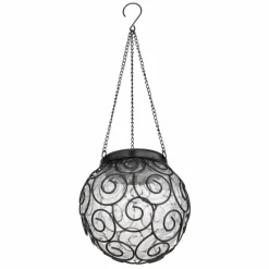 Luminaires Rustiques-Luminaires Globo Lighting lampe solaire Globo LED Noir, 15 lumières