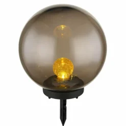 Luminaires Rustiques-Luminaires Globo Lighting lampe solaire Globo LED Noir, 1 lumière