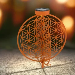 Lampes À Boules-Luminaires Globo Lighting lampe solaire Globo LED Rouille, 1 lumière