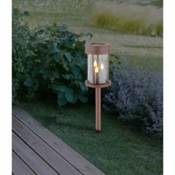 Luminaires Globo Lighting lampe solaire Globo LED Rouille, 3 lumières