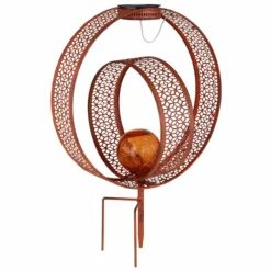 Luminaires Rustiques-Luminaires Globo Lighting lampe solaire Globo LED Rouille