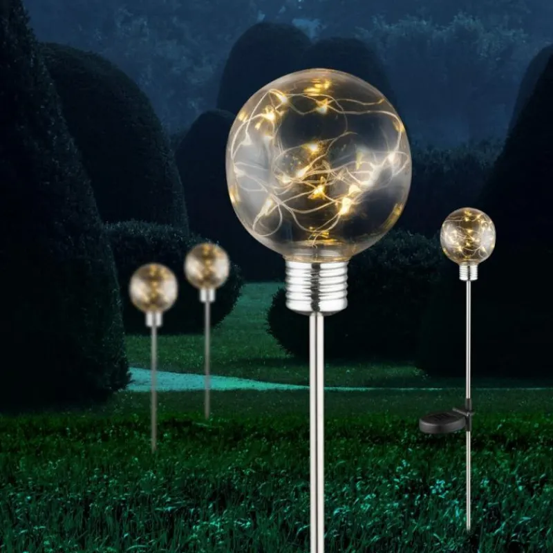 Lampes À Boules-Luminaires Globo Lighting Lampe solaire Globo MIMO LED Clair, 20 lumières