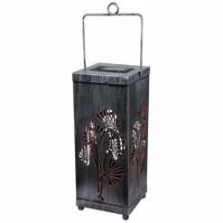 Luminaires Orientaux-Luminaires Globo Lighting Lampe solaire Globo REX LED Argenté, 1 lumière