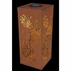 Luminaires Orientaux-Luminaires Globo Lighting Lampe solaire Globo REX LED Rouille, 1 lumière