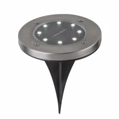 Luminaires Globo Lighting Lampe solaire Globo ROCKY LED Noir, 8 lumières