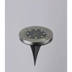 Luminaires Globo Lighting Lampe solaire Globo ROCKY LED Noir, 8 lumières