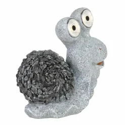 Luminaires Rustiques-Luminaires Globo Lighting Lampe solaire Globo SCHNECKE LED Gris, 2 lumières