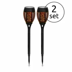 Luminaires Rustiques-Luminaires Globo Lighting lampe solaire Globo SOLAR LED Noir, 1 lumière