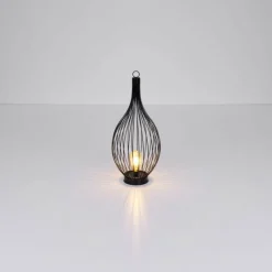 Luminaires Rustiques-Luminaires Globo Lighting lampe solaire Globo SOLAR LED Noir, 1 lumière