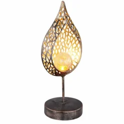 Luminaires Rustiques-Luminaires Globo Lighting lampe solaire Globo SOLAR LED Ancien, Or, 1 lumière