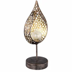 Luminaires Rustiques-Luminaires Globo Lighting lampe solaire Globo SOLAR LED Ancien, Or, 1 lumière