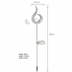 Luminaires Globo Lighting lampe solaire Globo SOMMES LED Noir, 1 lumière