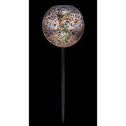 Lampes À Boules-Luminaires Globo Lighting Lampe solaire Globo SUNI LED Argenté, 1 lumière