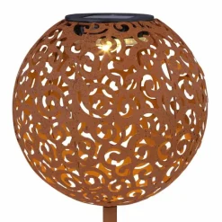 Luminaires Orientaux-Luminaires Globo Lighting Lampe solaire Globo SUNI LED Rouille, 1 lumière
