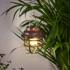 Luminaires Rustiques-hofstein lampe solaire Hangzhou LED Rouille, Transparent, 1 lumière