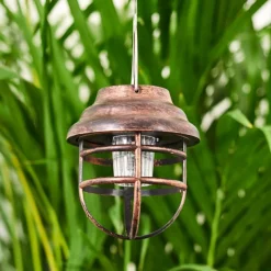 Luminaires Rustiques-hofstein lampe solaire Hangzhou LED Rouille, Transparent, 1 lumière