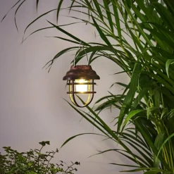 Luminaires Rustiques-hofstein lampe solaire Hangzhou LED Rouille, Transparent, 1 lumière