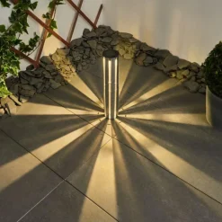 hofstein lampe solaire Hankinson LED Argenté, 1 lumière