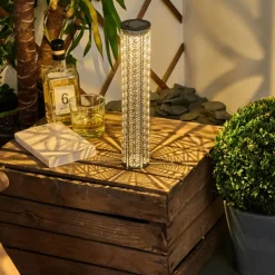 hofstein lampe solaire Hankinson LED Gris, Noir, Argenté, 1 lumière