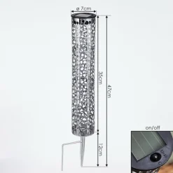 hofstein lampe solaire Hankinson LED Noir, Argenté, 1 lumière