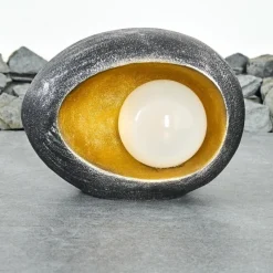 Luminaires Rustiques-hofstein lampe solaire Interlaken LED Or, Gris, Argenté, 1 lumière