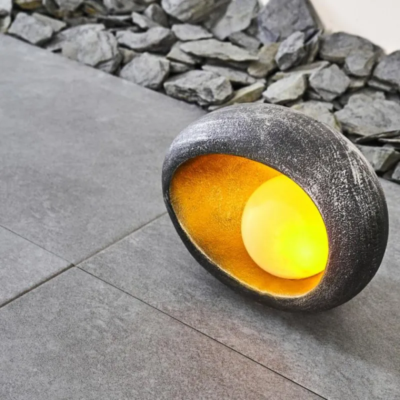 Luminaires Rustiques-hofstein lampe solaire Interlaken LED Or, Gris, Argenté, 1 lumière