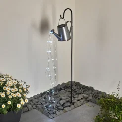 Lampes Vintages & Rétros-hofstein lampe solaire Isernia LED Noir, 80 lumières