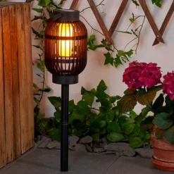 hofstein lampe solaire Joinville LED Noir, 1 lumière