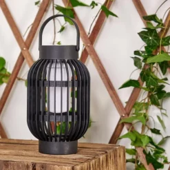 hofstein lampe solaire Joinville LED Noir, 1 lumière