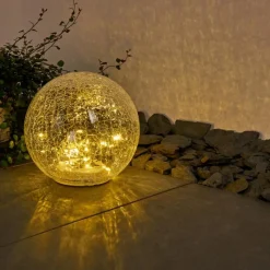 Lampes À Boules-hofstein lampe solaire Jurmala LED Clair, 1 lumière