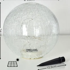 Lampes À Boules-hofstein lampe solaire Jurmala LED, 1 lumière