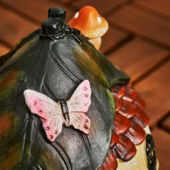 Luminaires Rustiques-hofstein lampe solaire Katiao LED Brun, Gris, Orange, Rose, Rouge, 1 lumière