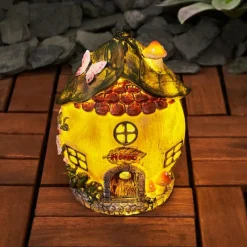 Luminaires Rustiques-hofstein lampe solaire Katiao LED Brun, Gris, Orange, Rose, Rouge, 1 lumière