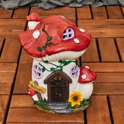 Luminaires Rustiques-hofstein lampe solaire Katiao LED Brun, Orange, Rose, Rouge, 1 lumière