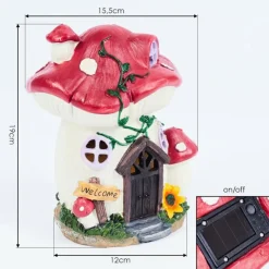 Luminaires Rustiques-hofstein lampe solaire Katiao LED Brun, Orange, Rose, Rouge, 1 lumière