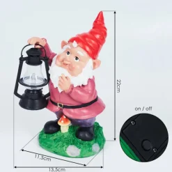 Luminaires Rustiques-hofstein lampe solaire Katiao LED Multicolore, 1 lumière